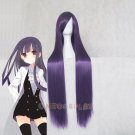 100cm Purple Straight Cosplay Wig Shirakiin Riricho / Matsumoto Rise Cosplay Wig