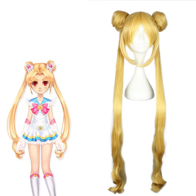 Sailor Moon Cosplay Wig Tsukino Usagi Gold Wig