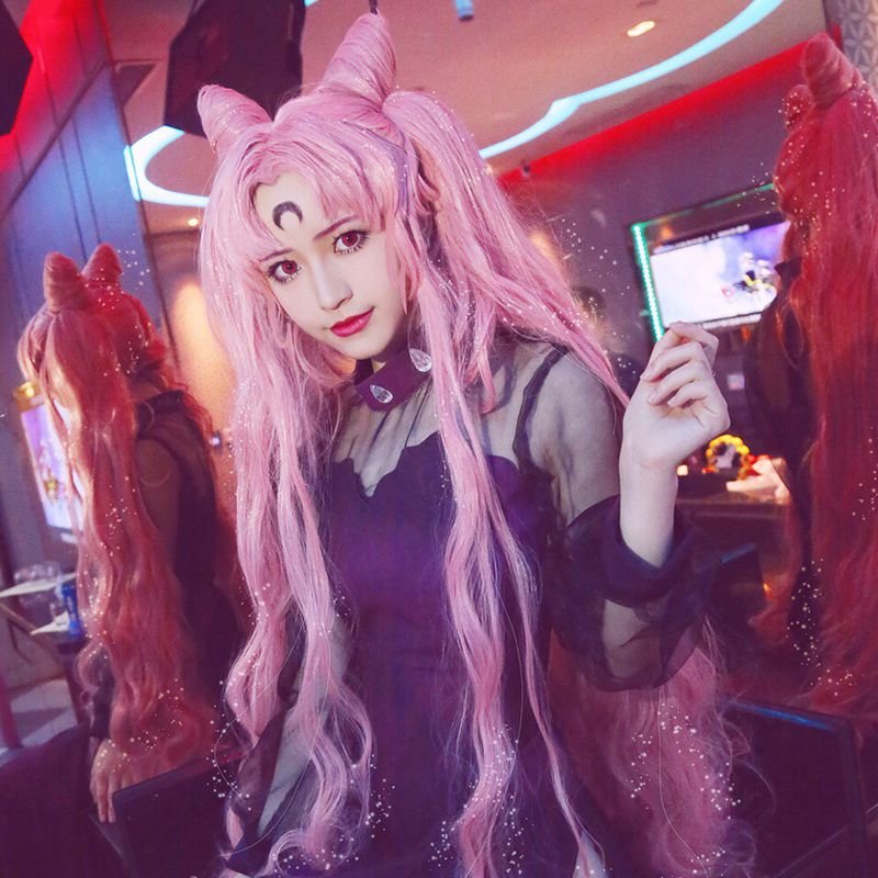 Anime Sailor Moon Chibi Usa Cosplay Clothes Black Chibiusa Cosplay Costume (customized)