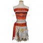 Moana Princess Cosplay Costumes Hawaii Maui style Women Sexy Savage Tops and skirts Kids Clothes