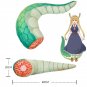 Kobayashi-san Chi no Maid Dragon Cosplay Soft Toy Tooru Dragon Tail Bolster Pillow