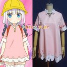Anime Kobayashi-san Chi no Maid Dragon Cosplay Costumes Kanna Pink Dress Women Pajamas