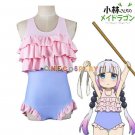 Kobayashi-san Chi no Maid Dragon Cosplay Costume Kanna Swimwear Sukumizu Bathing Suit