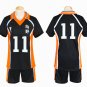Haikyuu!! Tsukishima Kei Cosplay Costume Karasuno High School Uniform Number 11 Volleyball Jersey