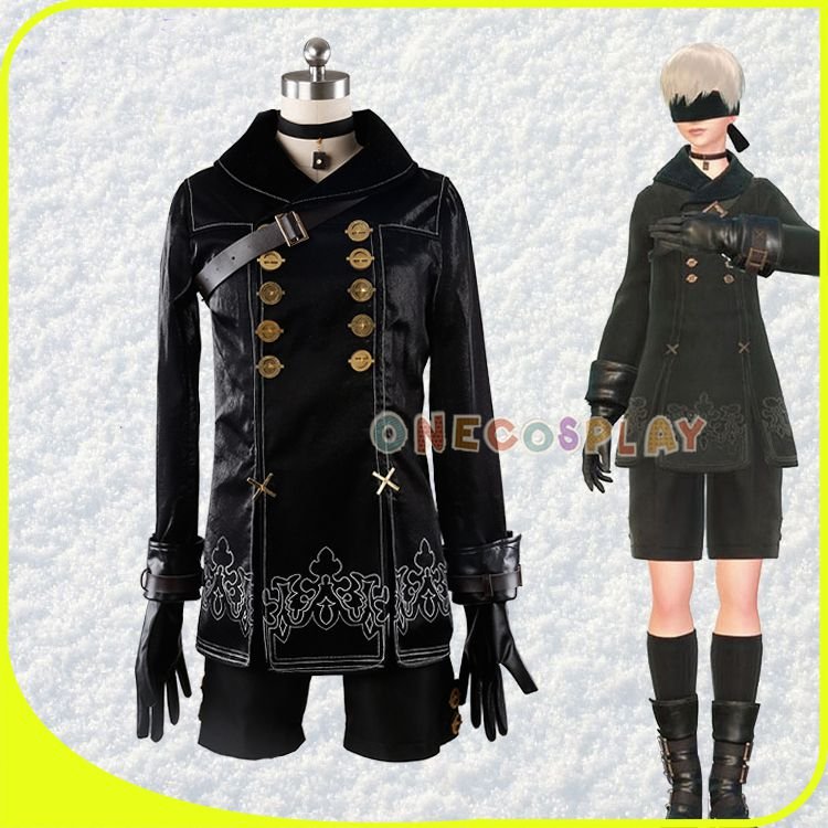 Hot Games NieR Automata 9S Cosplay Costumes Men Fancy Party Outfits Coat YoRHa No. 9 Type S Full Set