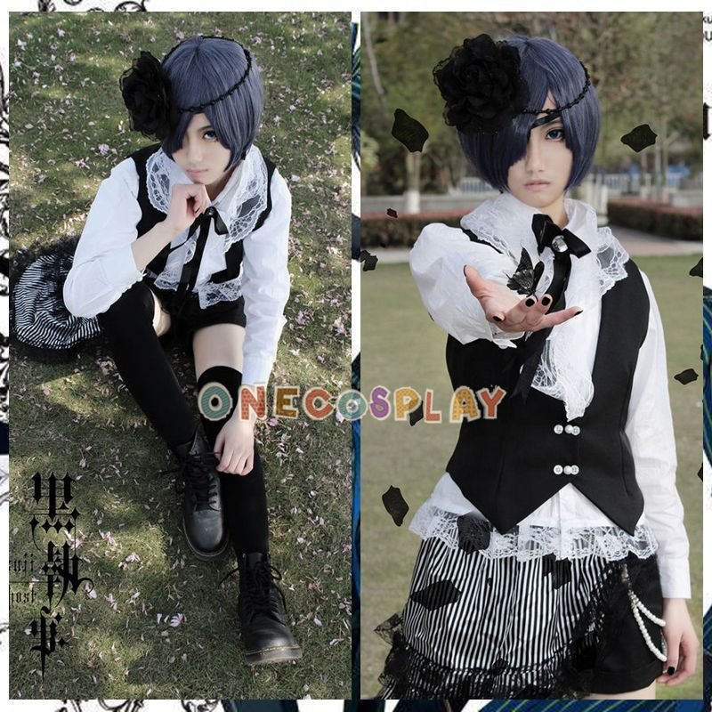 Black Butler Ciel Phantomhive Black Version Cosplay Costume