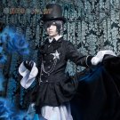 Black Butler Ciel Phantomhive Cosplay Cotumes Kuroshitsuji Halloween Fancy Party Trailing Dress