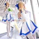 Fate/stay night Cosplay Costume Fate/Zero Saber Lily Cosplay Costume The BlueLily Dress