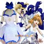 Fate/stay night Cosplay Costume Fate/Zero Saber Lily Cosplay Costume The BlueLily Dress
