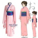 GINTAMA Cosplay Costumes Shimura Tae Kimono Women Halloween Fancy Party Outfits
