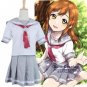 Love Live! Sunshine!! Aqours Takami Chika Cute Sailor Suit Girl Cosplay Costumes