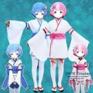Re:Zero kara Hajimeru Isekai Seikatsu RAM / REM Young Kimono Cosplay Costumes