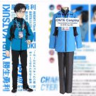 4 in 1 set (in stock) S M L XL Anime YURI on ICE Cosplay Costumes Katsuki Yuri Sport Suit Full Set