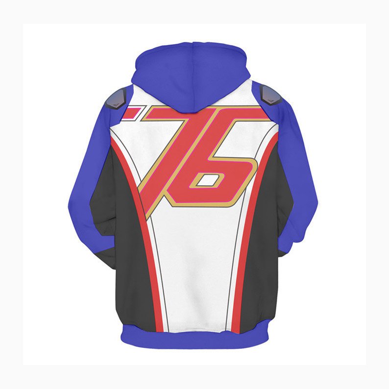 D.VA DVA OW Coat Hoody Unisex Sweatshirts Soldier 76 Printed Outfit Hoodies
