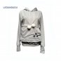 Women Cuddle Pouch Hoodies Mewgaroo Kangaroo Cat Pet Blouse Pullovers Ears Sweatshirt Pocket Hoody