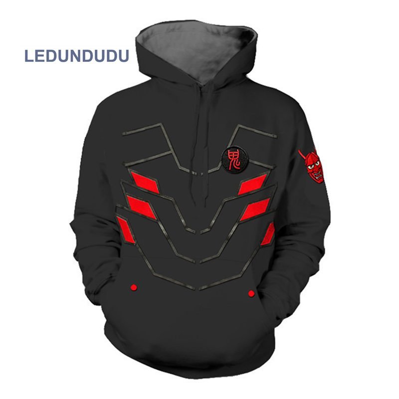 Hot Games D.VA OW Pullovers Hoodies Unisex Ghost Sweatshirts Coat Plus size