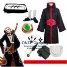 Naruto Cosplay Costumes Akatsuki Hidan Cloaks Halloween Party Weapons Shoes