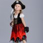 2017 Children's Pirate Cosplay Costume Caribbean Pirates Dress Kid Halloween Carnival Fancy Dress