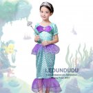 Baby Girls Little Mermaid Princess Dresses Kids Summer Cosplay costumes Fancy Dress