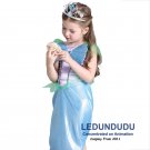 Before Short Back Long Mermaid Princess Dress Girls Little Mermaid Kids Summer Cosplay costumes