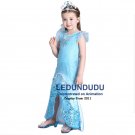 Glisten Baby Girls Little Mermaid Princess Sequin Dresses Kids Summer Cosplay costumes Fancy Dress