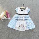 Summer Children's Blue Dress Alice Cosplay Costume Kid Baby Girl  Halloween Party Dress