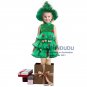 Baby Girls Christmas Tree Cosplay Dress Children's Christmas Party Grenn Decoration Layered Dresses