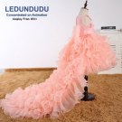 Kids Train Princess Dress Removable Children Girls Swallowtailed Dress Party Costume