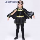 Kids Superhero Batman Girls Dress Halloween Children Fancy Party Tutu Dresses Cosplay Costumes