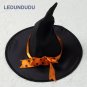 Children Halloween Party Clothes Magic Witch Dance Cosplay Costume Girls Pumpkin Dress with Hat