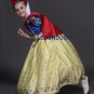 High Quality Snow Whit Cosplay Costume for Kid Girls Princess Gem Dress Children Halloween Clothes