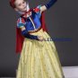High Quality Snow Whit Cosplay Costume for Kid Girls Princess Gem Dress Children Halloween Clothes