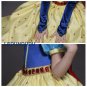 High Quality Snow Whit Cosplay Costume for Kid Girls Princess Gem Dress Children Halloween Clothes