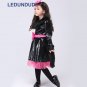 Anime Cat Cosplay Costumes For Children Girls Halloween Party Fancy Suit Kids Black Dress with Tail