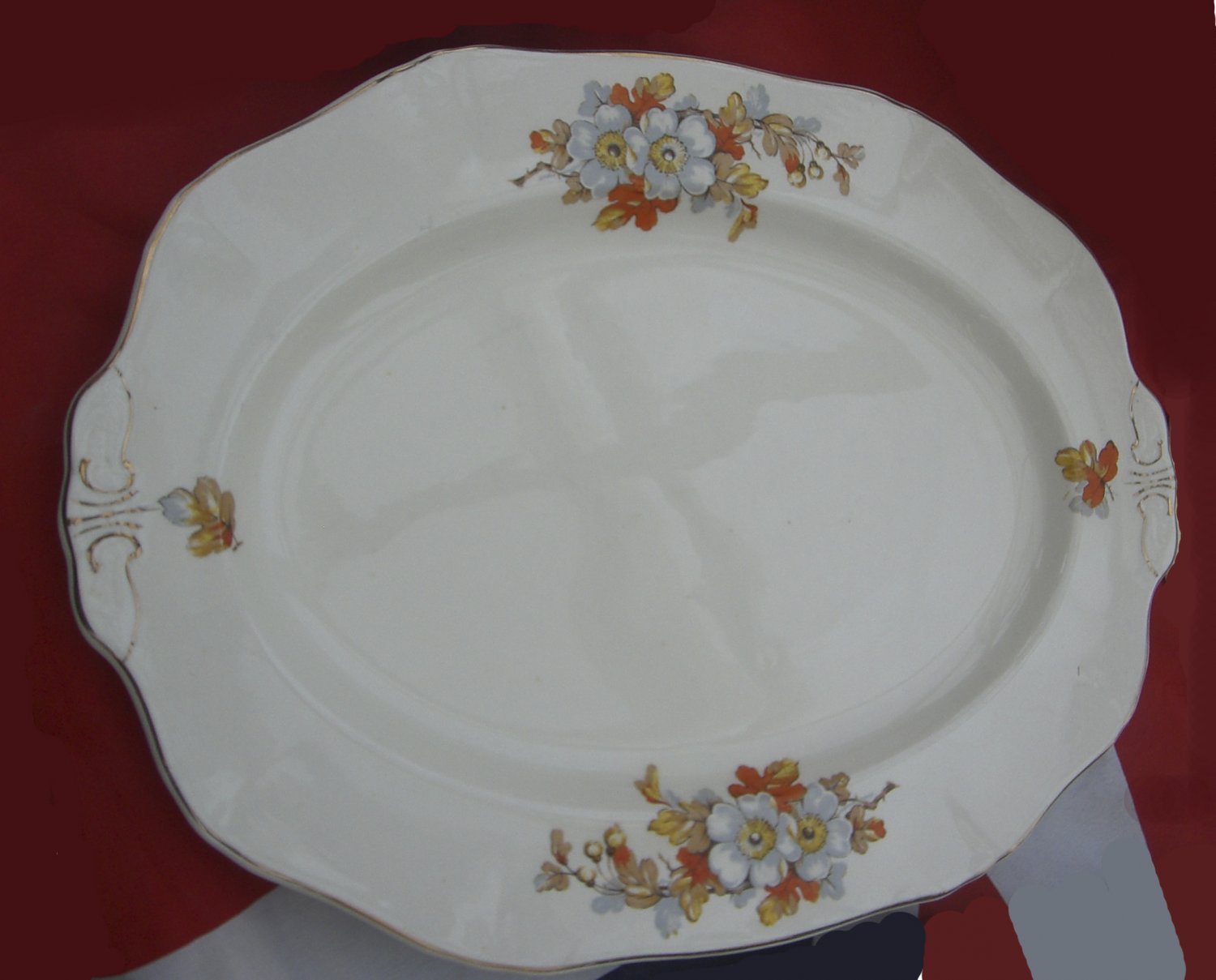 Alfred Meakin - MEAT PLATTER/SERVING PLATE (Large) - Marigold pattern