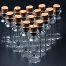 10pcs clear 16*35mm wishing glass bottles