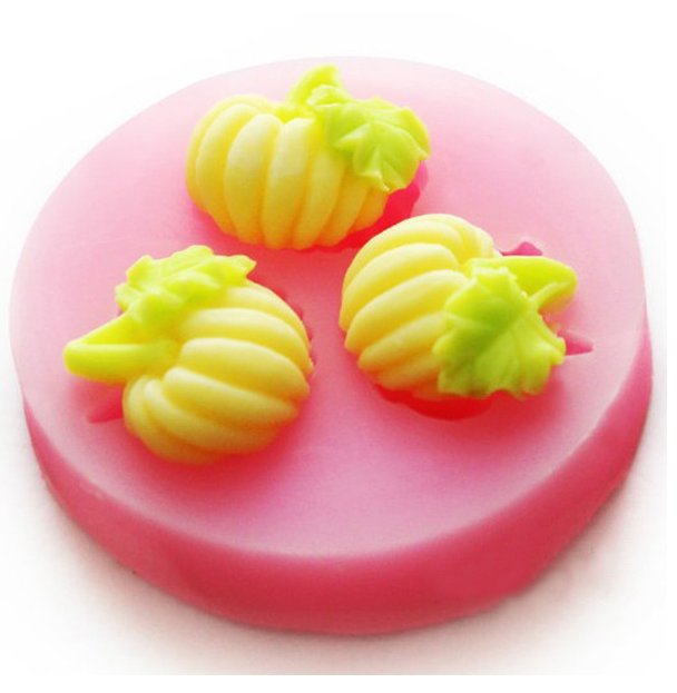 3 pumpkin cake soap silicone mold