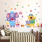 children animals wall sticker