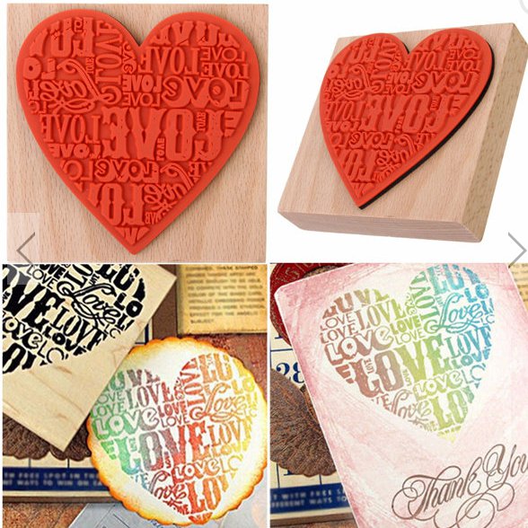 1 piece rubber wooden stamp