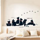 cute cat home decor wall sticker