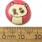 80pcs wooden animals buttons