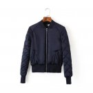 women soft short jacket blue