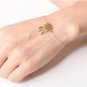 fashion 2pcs gold and silver plated bracelet