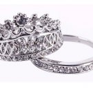 women fashion silver plated 2pcs rings