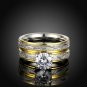women double fashion wedding rings