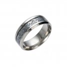 men silver ring stainless steel