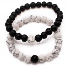 men 2pcs beads bracelet