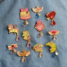 11pcs cute kids brooch jewelry pin