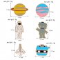 6pcs cute kids brooch jewelry pin