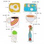 6pcs cute kids brooch jewelry pin